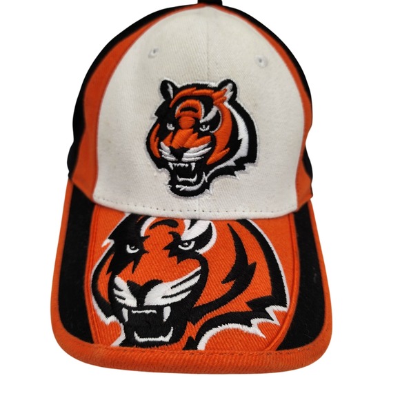 NFL Other - NFL Cincinnati Bengals Hat Mens Black Orange White Embroidered Baseball Cap